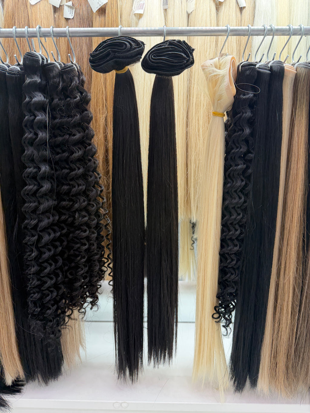 Natural Black #1B, Clip-In Straight Hair 🔹