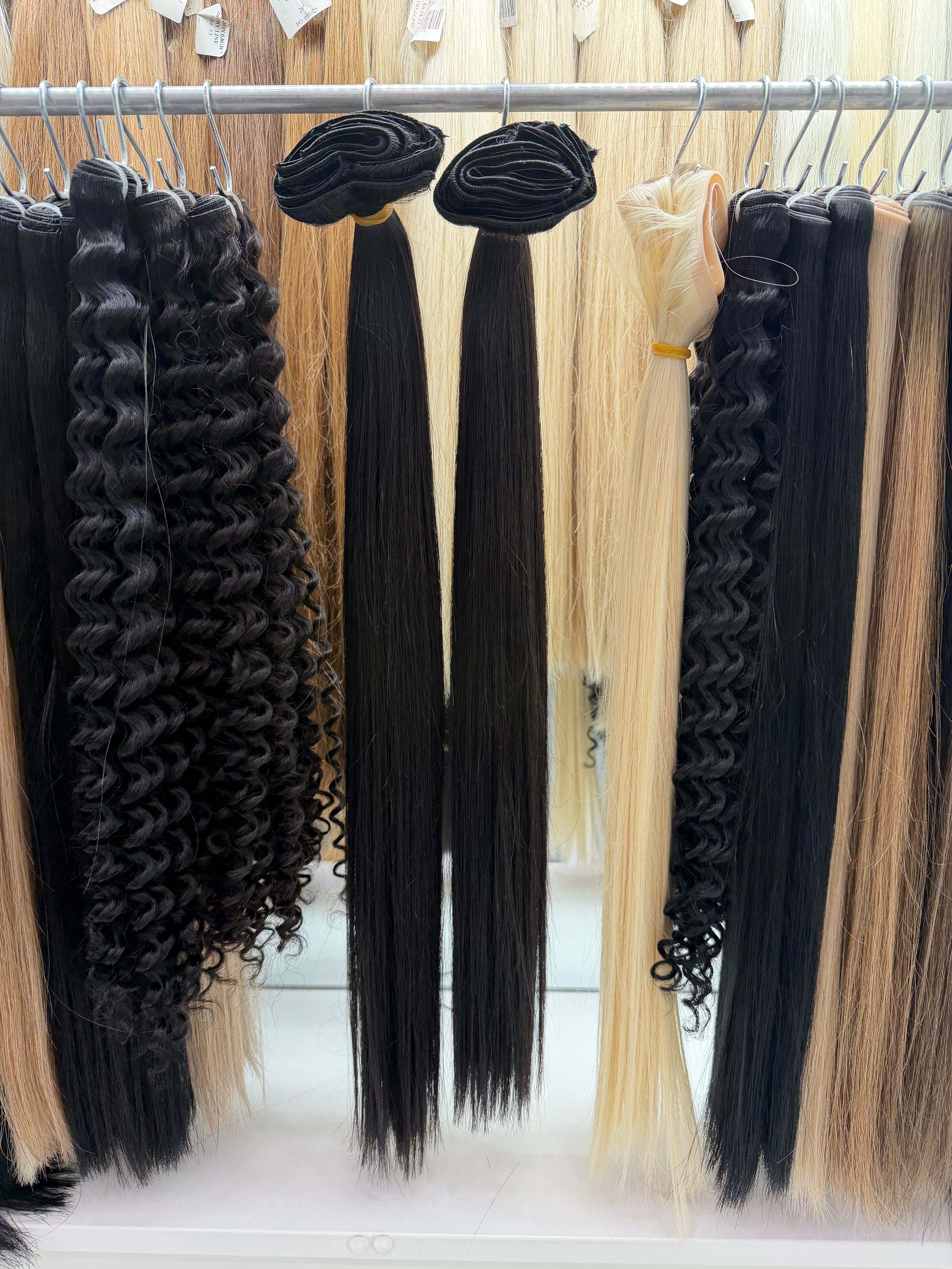 Natural Black #1B, Clip-In Straight Hair 🔹