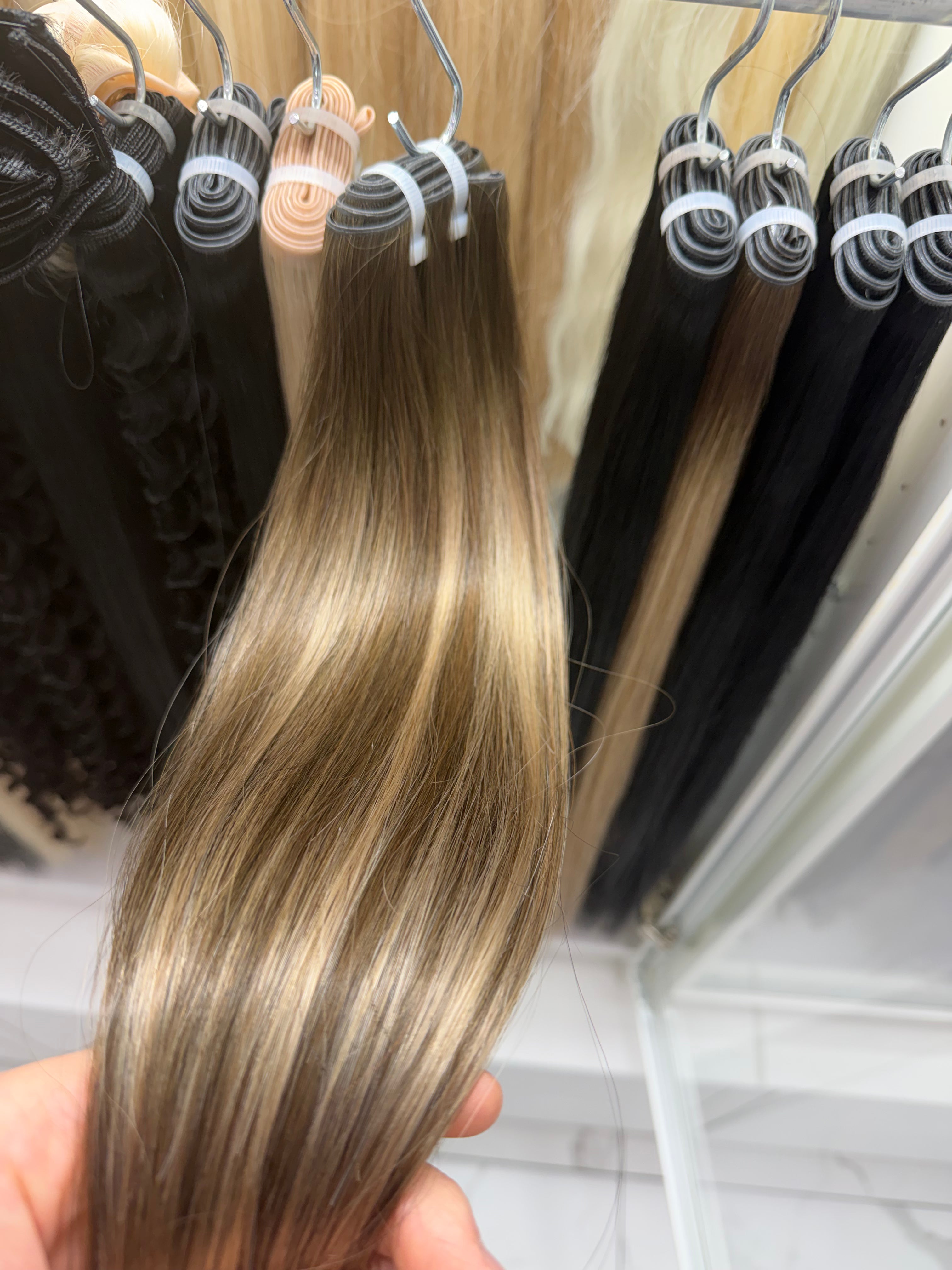 Caramel Balayage #TBF, Genius Weft Straight Hair 🔹