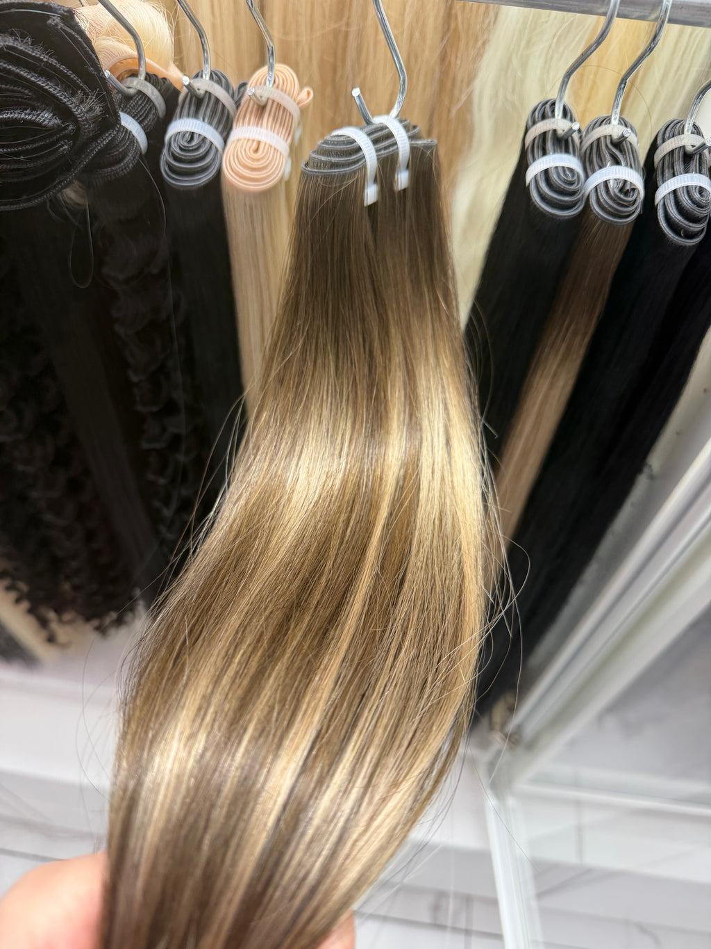 Caramel Balayage #TBF, Butterfly Weft Straight Hair 🔹