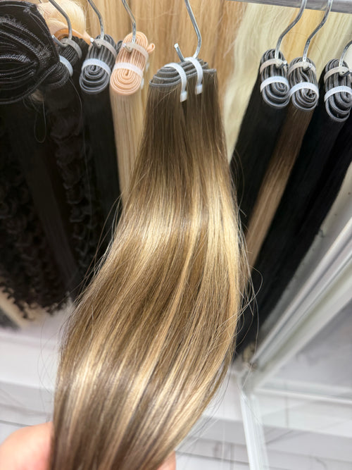 Caramel Balayage #TBF, Genius Weft Straight Hair 🔹
