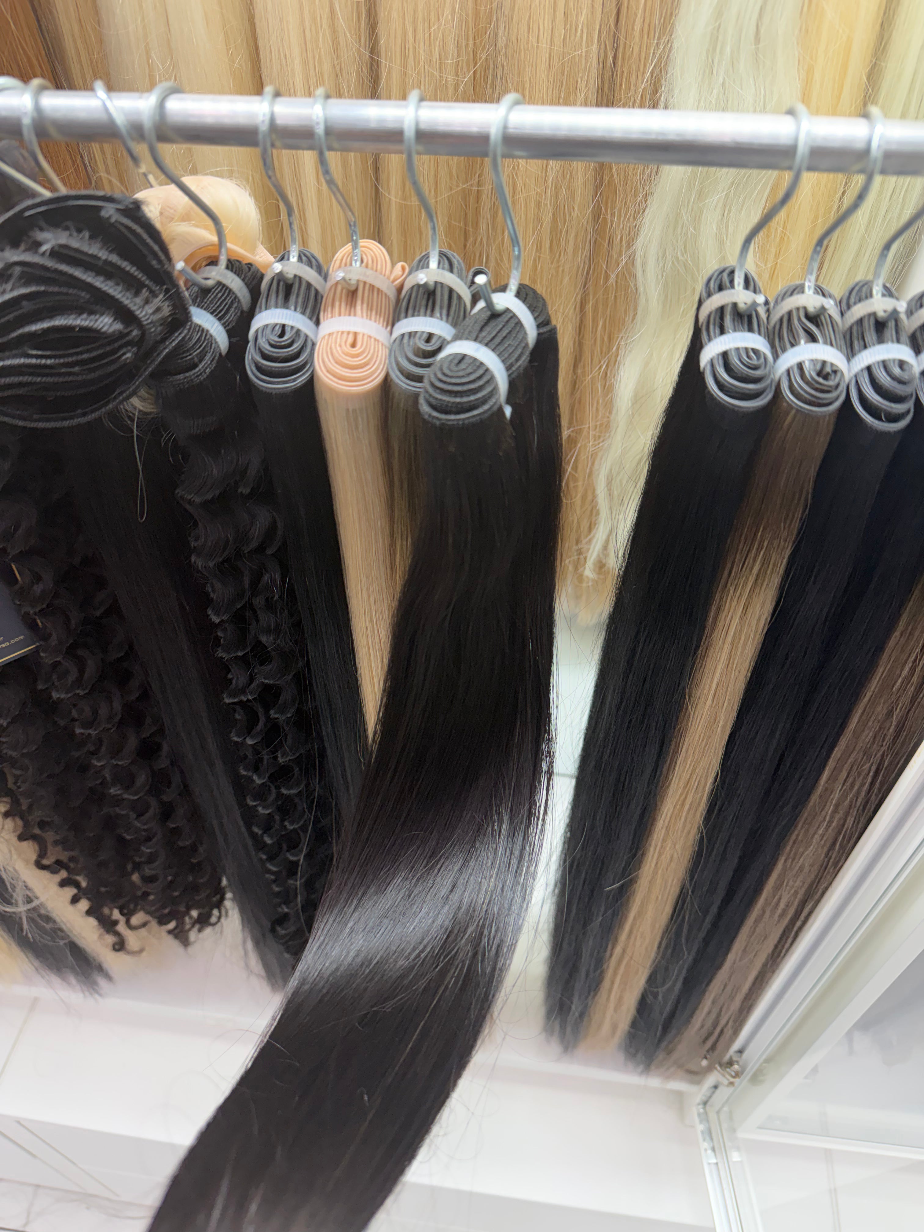 Natural Black #1B, Butterfly Weft Straight Hair 🔹