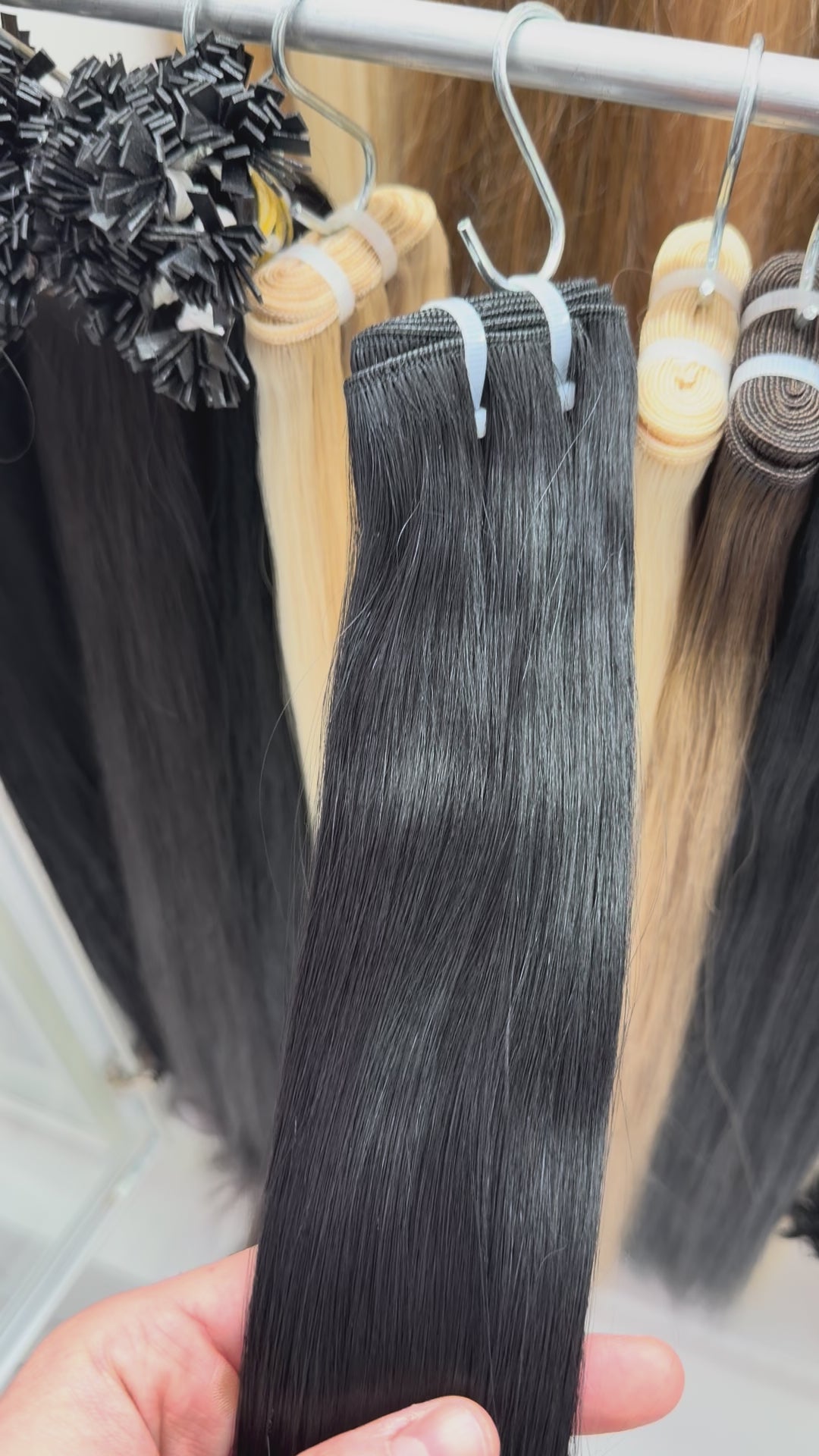 Jet Black #1, Genius Weft Straight Hair 🔹