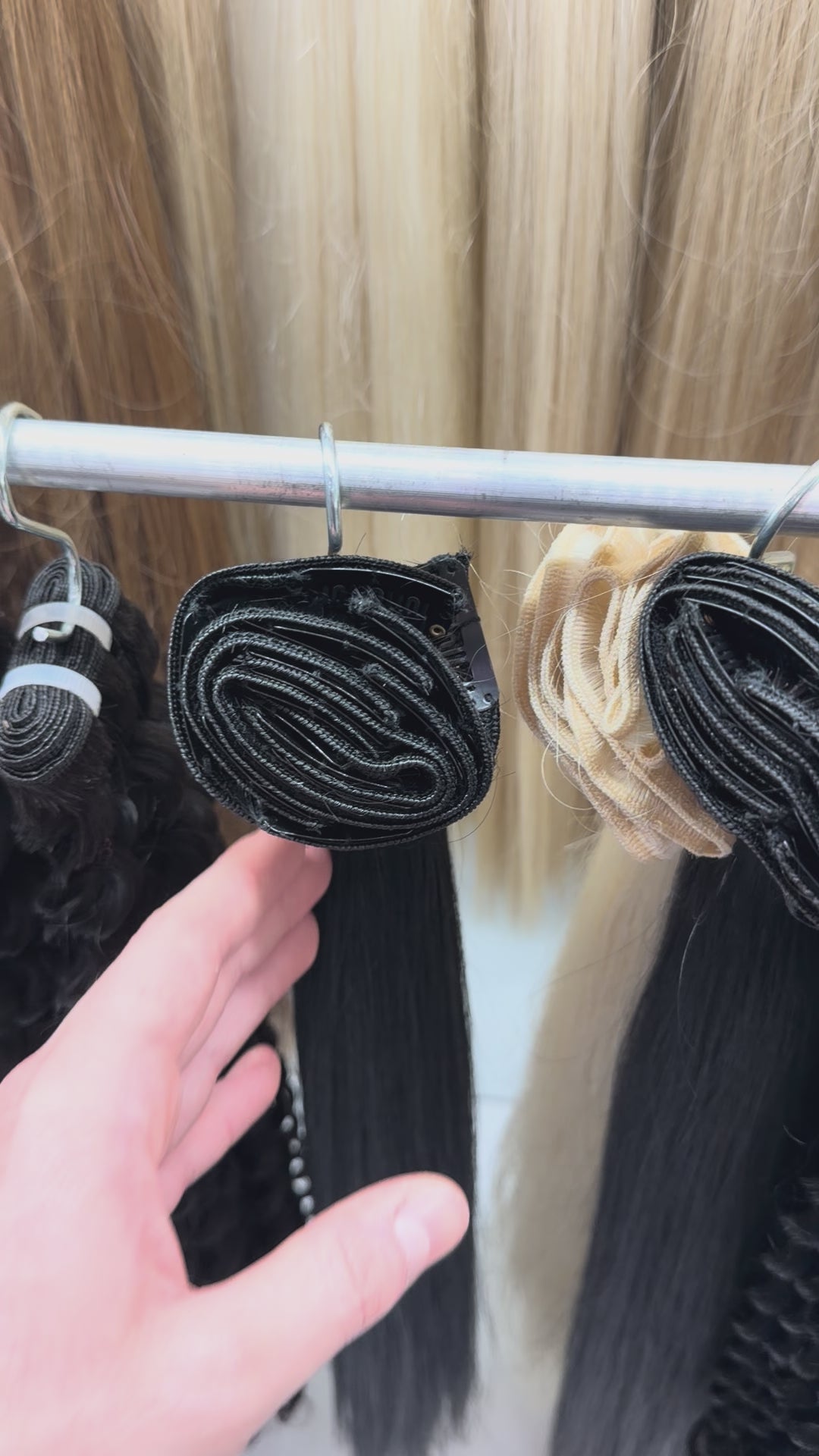 Jet Black #1, Clip-In Straight Hair 🔹