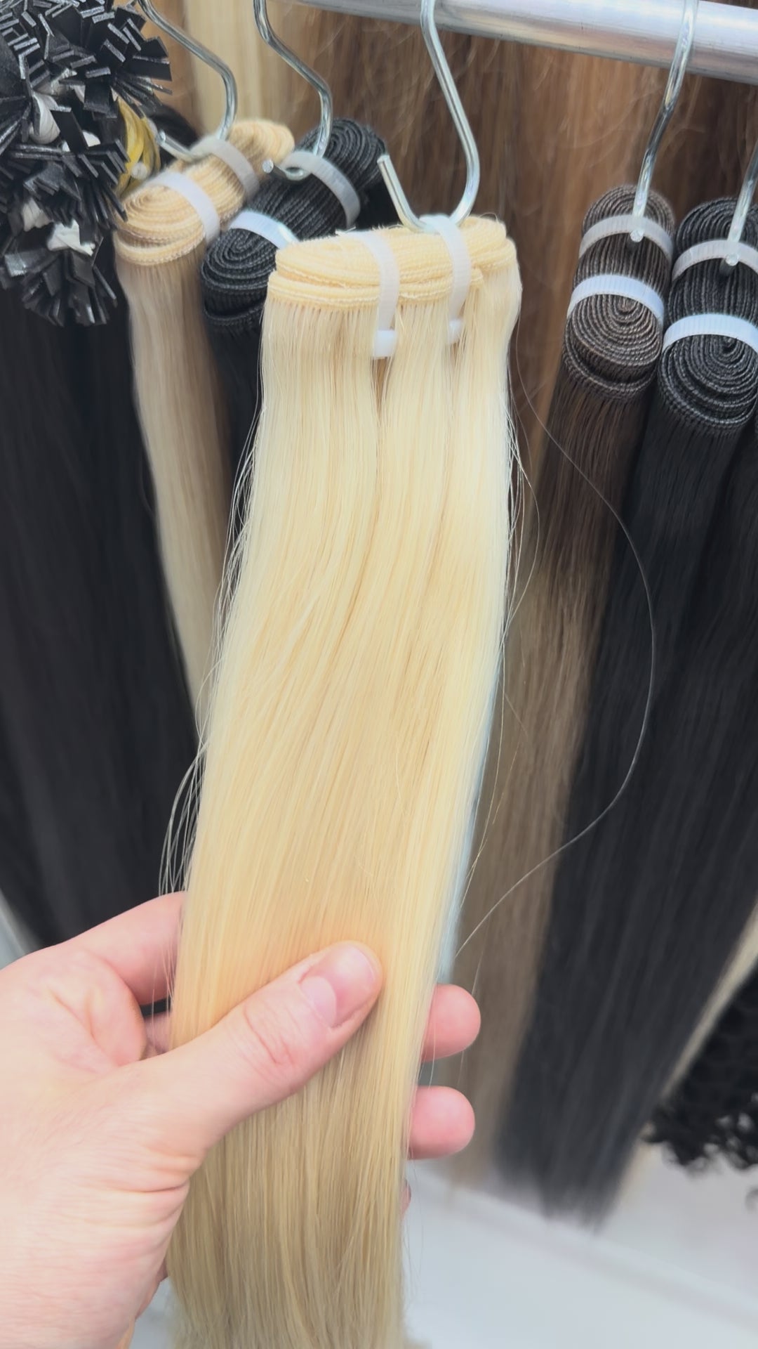 Platinum Blonde #60, Genius Weft Straight Hair 🔹