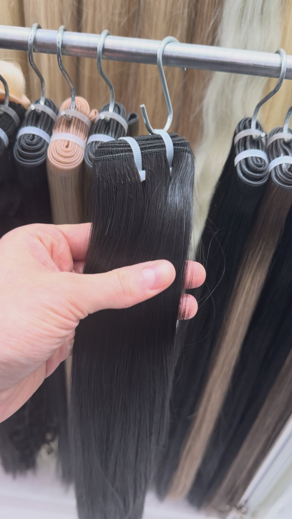Natural Black #1B, Butterfly Weft Straight Hair 🔹