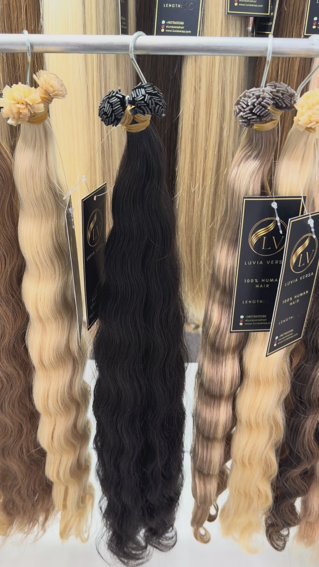 Color #1B (25 gram bundle, 28-32 pieces)