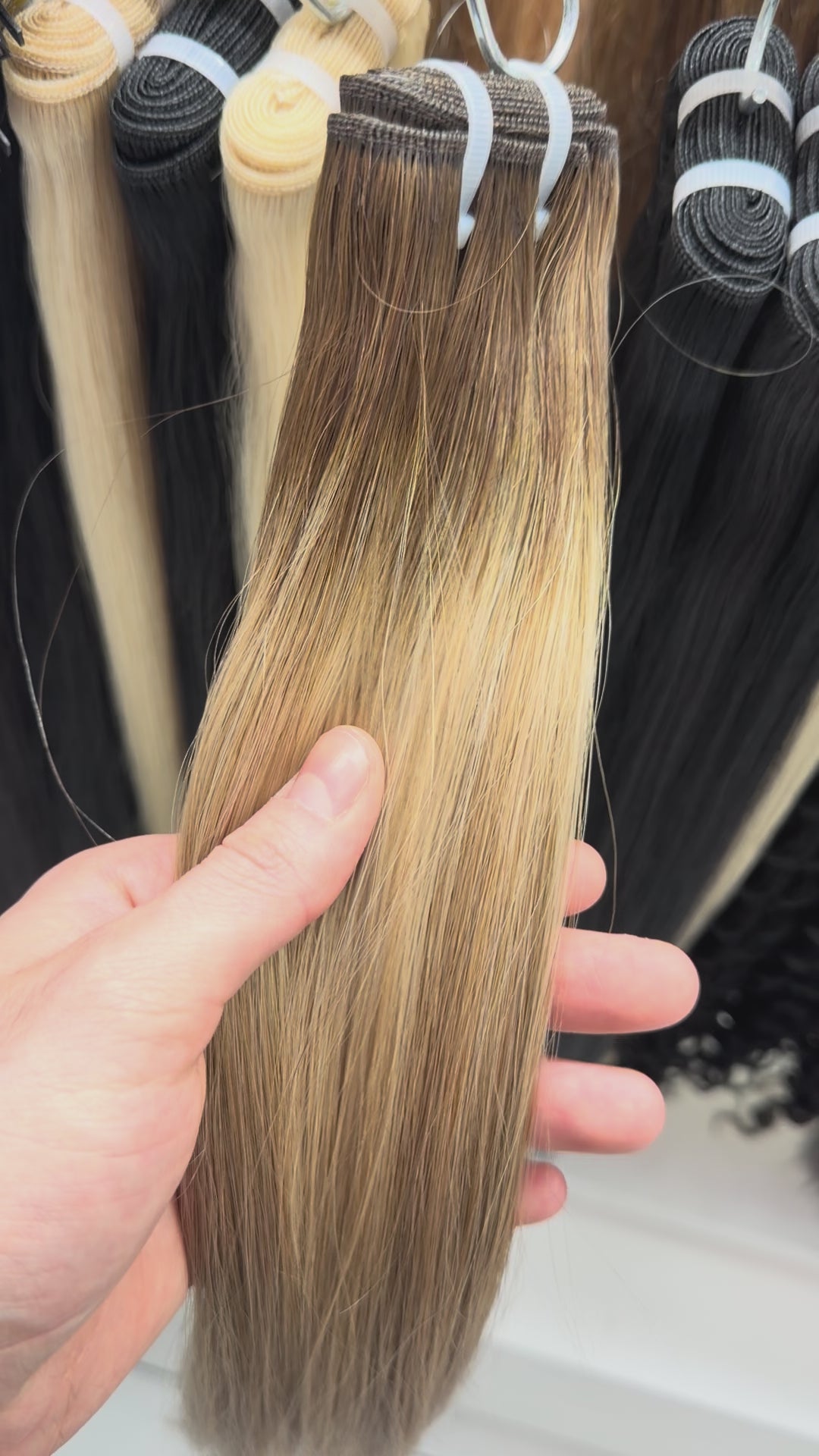 Butterscotch Highlights #TFF, Genius Weft Straight Hair 🔹